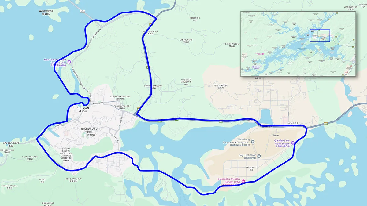 千岛湖住宿覆盖范围地图